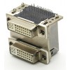 Dual DVI 24+5 Female Right Angle PCB Mount Shielded With Shell Full Covered 29S Connector   Dual DVI 24+5 Female Right Angle PCB Mount Shielded With Shell Full Covered 29S Connector