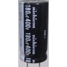 180uf 400v Capacitor Height : 30mm Diameter : 26mm. 180uf 400v Capacitor Height : 30mm Diameter : 26mm.