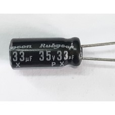 33UF35V  RUBYCON CAPACITOR 